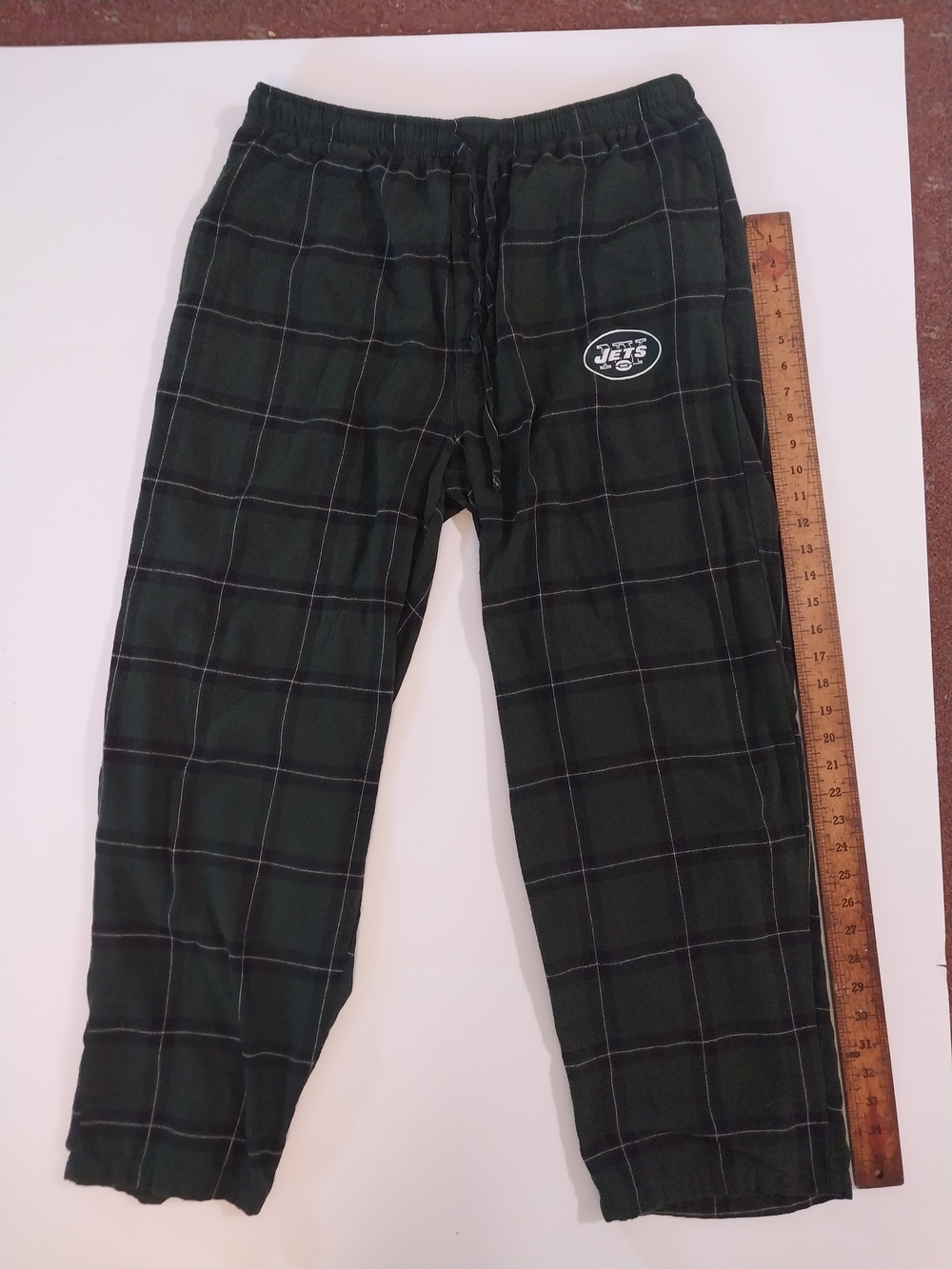 Team Apparel Dark Green Plaid Men's Jogger Pants